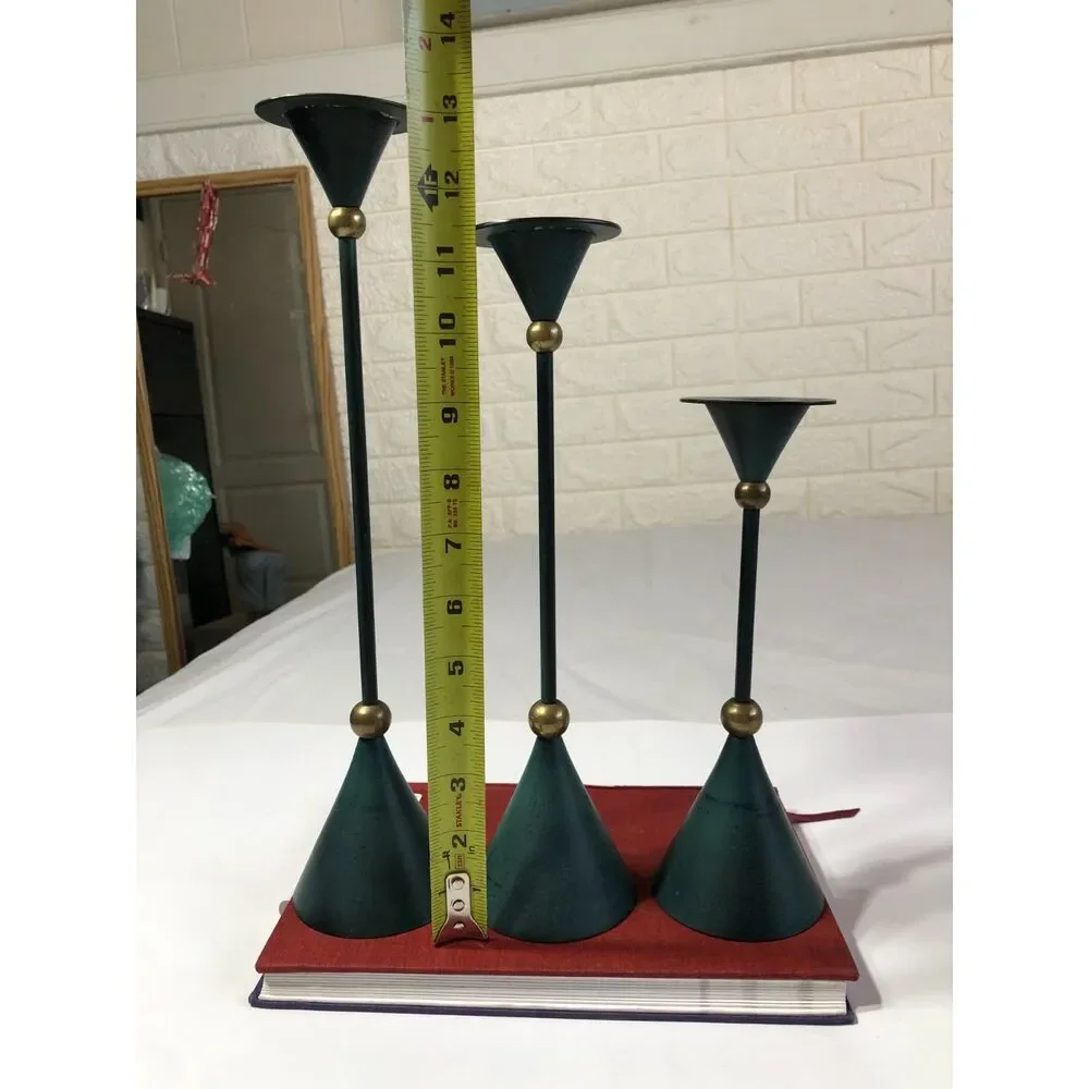 Rare Vintage IKEA Konfetti Candlestick Set 3 Anna Efverlund Postmodern Memphis